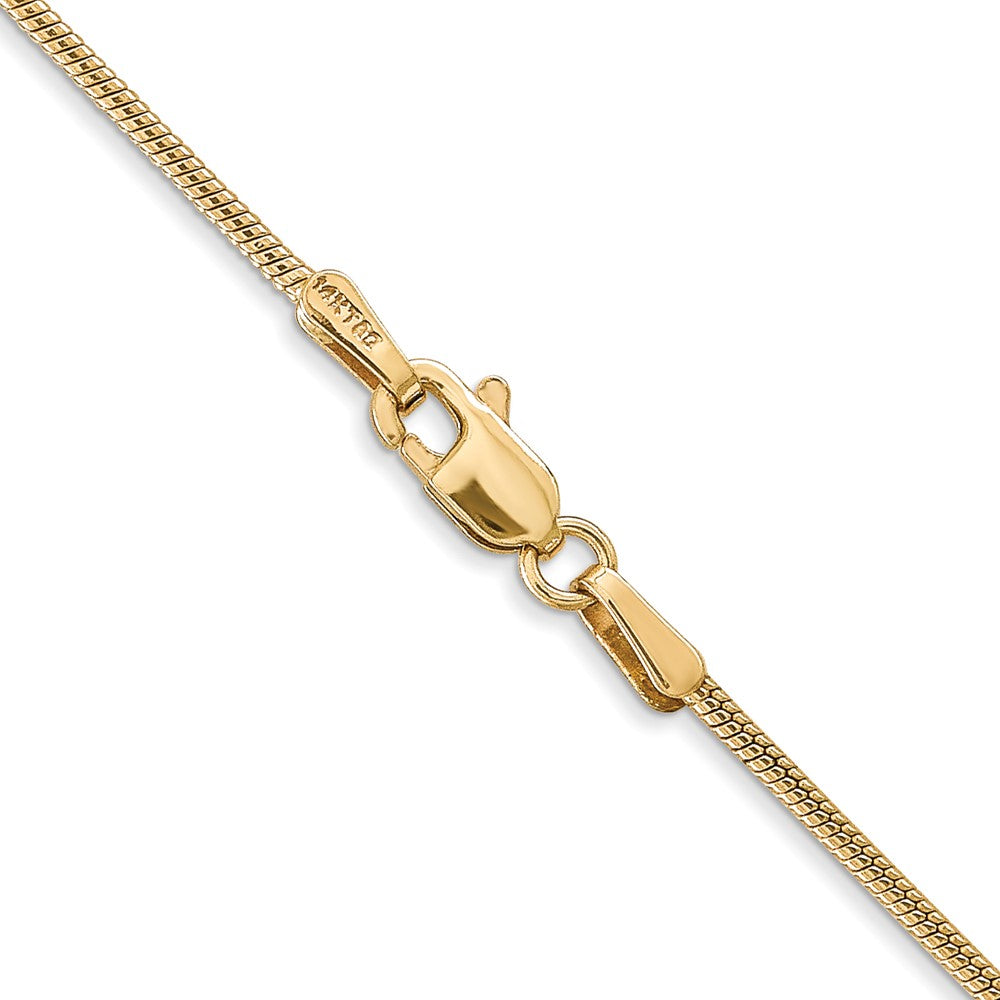 14k 1.4mm Round Snake Chain