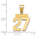10k Small Polished Number 28 Charm