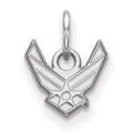 Sterling Silver Rhod-pltd LogoArt U.S. Air Force XS Pendant