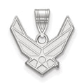 Sterling Silver Rhod-pltd LogoArt U.S. Air Force Medium Pendant
