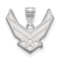 Sterling Silver Rhod-pltd LogoArt U.S. Air Force Large Pendant