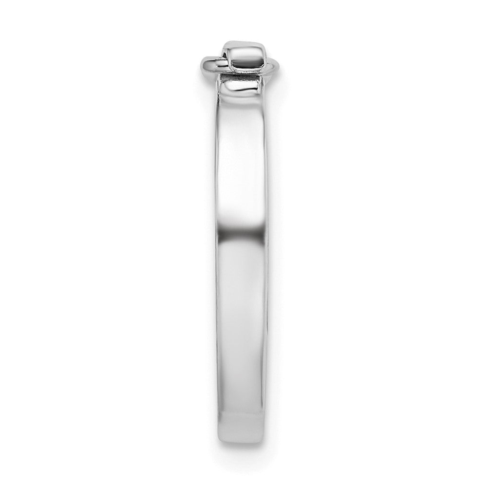 Sterling Silver 16.9 x 13.6mm Multi-Strand Pearl Shortener