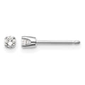 14kw .10ct I2 K-L Diamond Stud Push-on Post Earrings