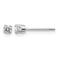 14kw .15ct I2 K-L Diamond Stud Push-on Post Earrings