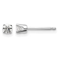 14kw .20ct I2 K-L Diamond Stud Push-on Post Earrings
