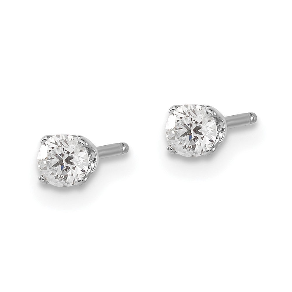 14kw .25ct I2 K-L Diamond Stud Push-on Post Earrings
