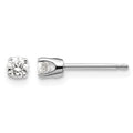 14kw .25ct I2 K-L Diamond Stud Push-on Post Earrings