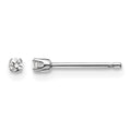 14kw .05ct I2 K-L Diamond Stud Push-on Post Earrings