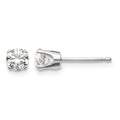 14kw .60ct I2 K-L Diamond Stud Push-on Post Earrings