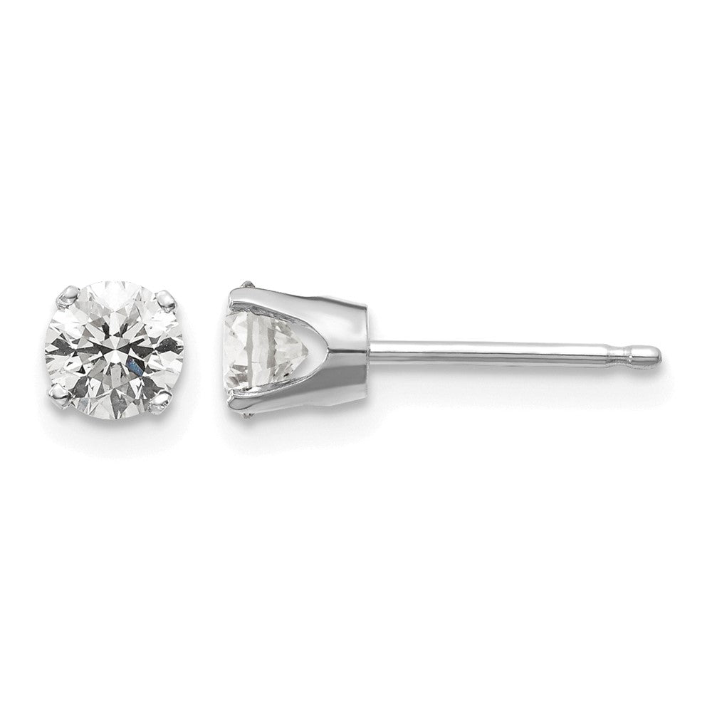 14kw .70ct I2 K-L Diamond Stud Push-on Post Earrings