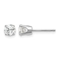 14kw .75ct I2 K-L Diamond Stud Push-on Post Earrings