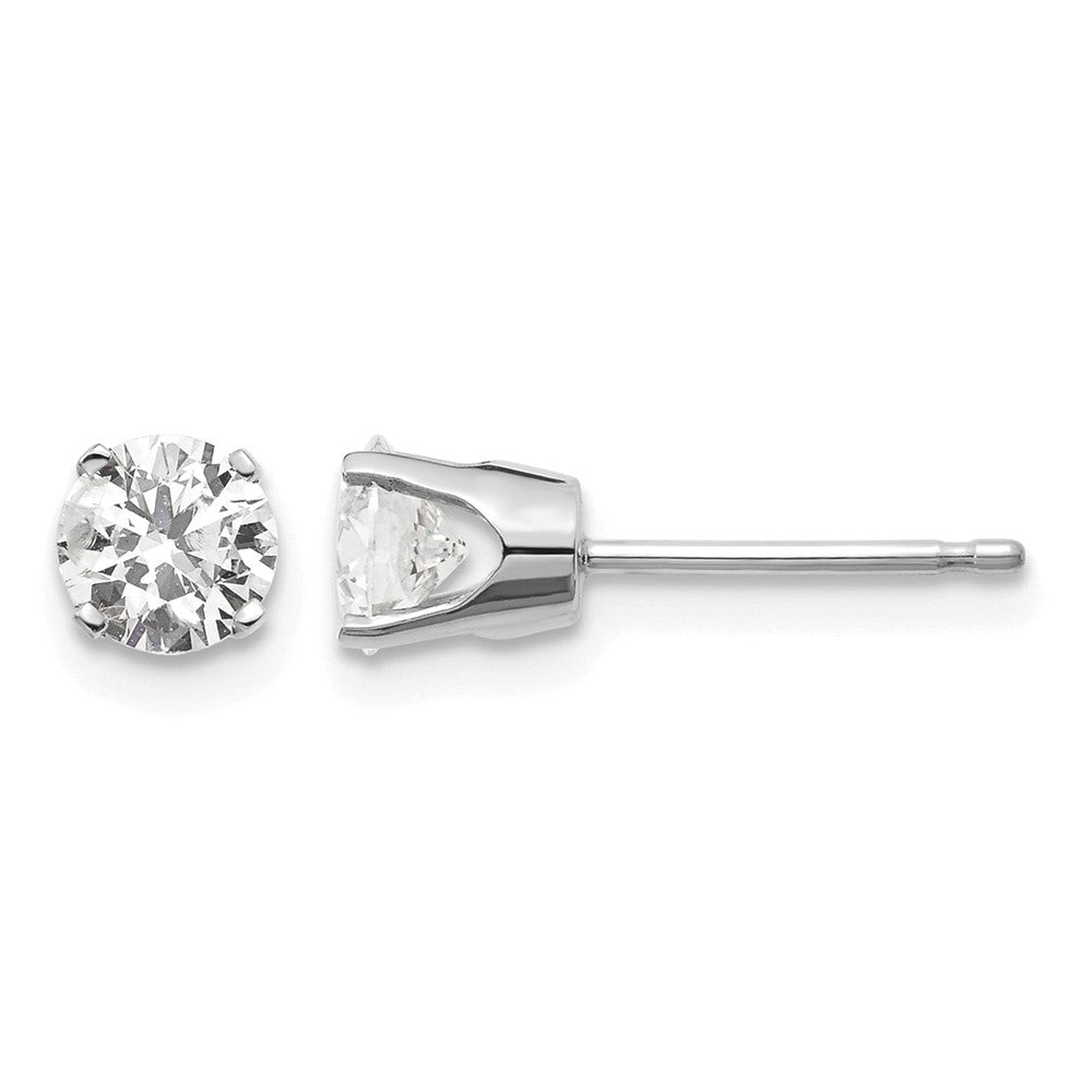 14kw .85ct I2 K-L Diamond Stud Push-on Post Earrings