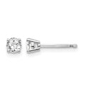 14kw .40ct I1 J-K Diamond Stud Push-on Post Earrings