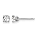 14kw .50ct I1 J-K Diamond Stud Push-on Post Earrings