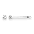 14kw .05ct I1 J-K Diamond Stud Push-on Post Earrings