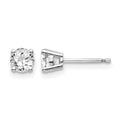 14kw .70ct I1 J-K Diamond Stud Push-on Post Earrings