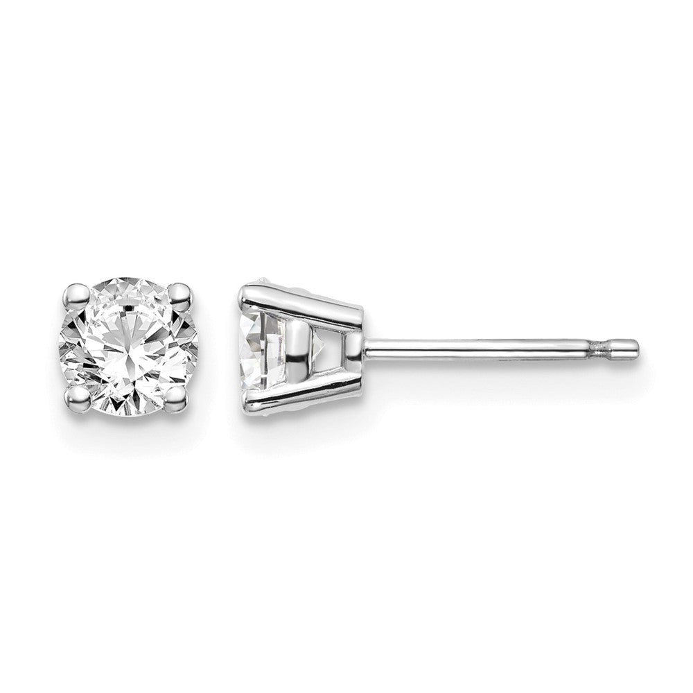 14kw .70ct I1 J-K Diamond Stud Push-on Post Earrings