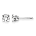 14kw .75ct I1 J-K Diamond Stud Push-on Post Earrings