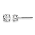 14kw 1.00ct VS2/SI1 G-I Diamond Stud Thread on/off Post Earrings