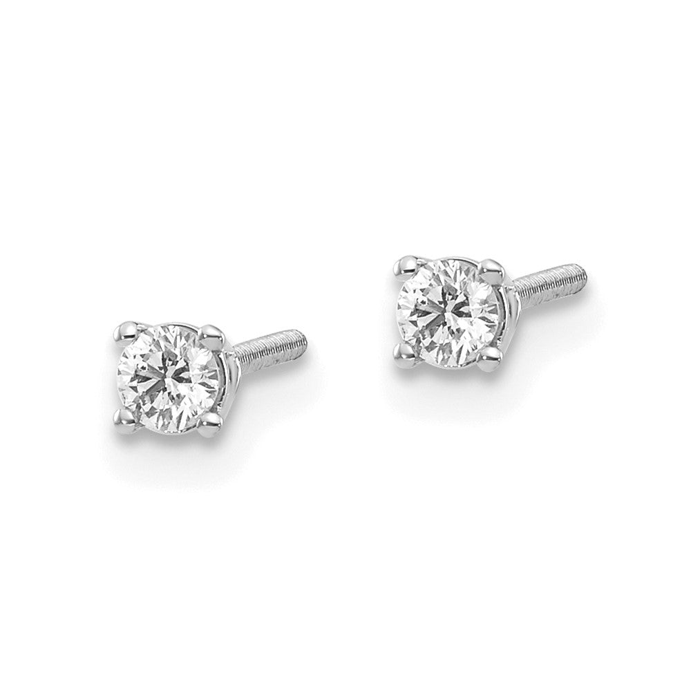 14kw .15ct VS2/SI1 G-I Diamond Stud Thread on/off Post Earrings