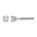 14kw .20ct SI3 G-I Diamond Stud Thread on/off Post Earrings