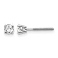 14kw .30ct VS2/SI1 G-I Diamond Stud Thread on/off Post Earrings
