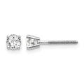 14kw .40ct SI3 G-I Diamond Stud Thread on/off Post Earrings