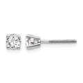 14kw .50ct VS2/SI1 G-I Diamond Stud Thread on/off Post Earrings