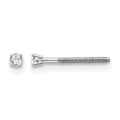 14kw .05ct VS2/SI1 G-I Diamond Stud Thread on/off Post Earrings