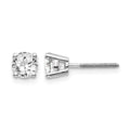 14kw .85ct VS2/SI1 G-I Diamond Stud Thread on/off Post Earrings