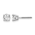 14kw .95ct VS2/SI1 G-I Diamond Stud Thread on/off Post Earrings