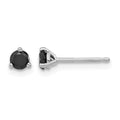 14kw 1/3ct Black Diamond Stud Earrings