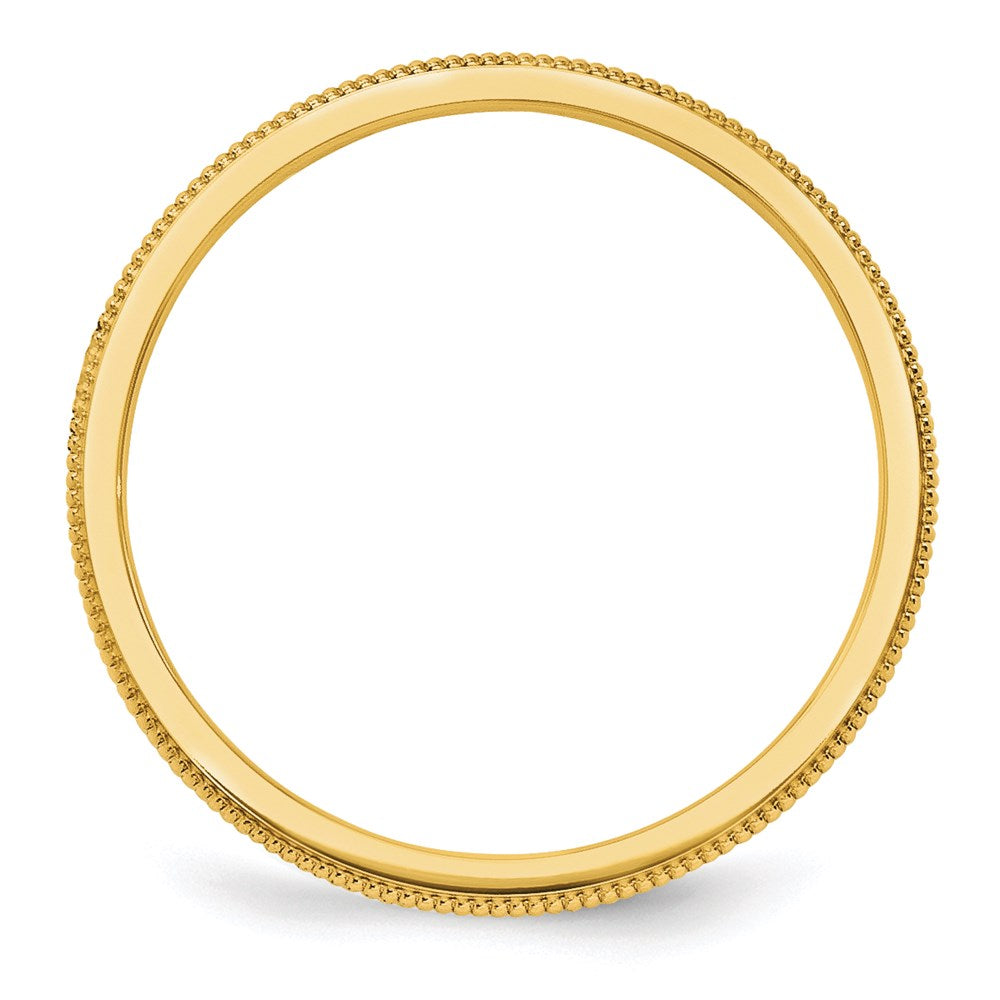 10k 1.5mm Milgrain Stackable Band