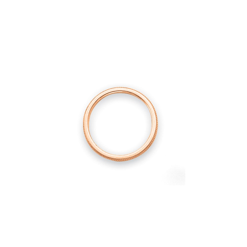 10k Rose-Gold 1.5mm Milgrain Stackable Band