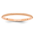 14k Rose-Gold 1.5mm Milgrain Band