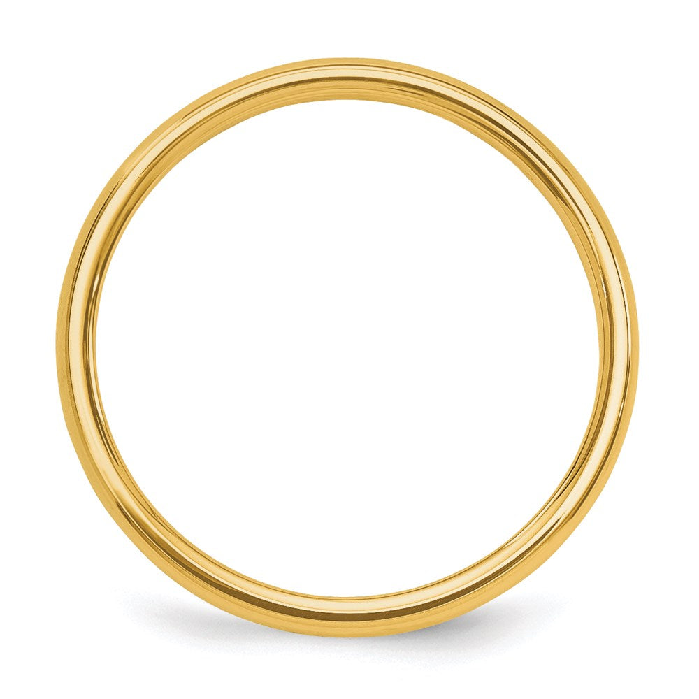 10K Polished 2mm Stackable Band