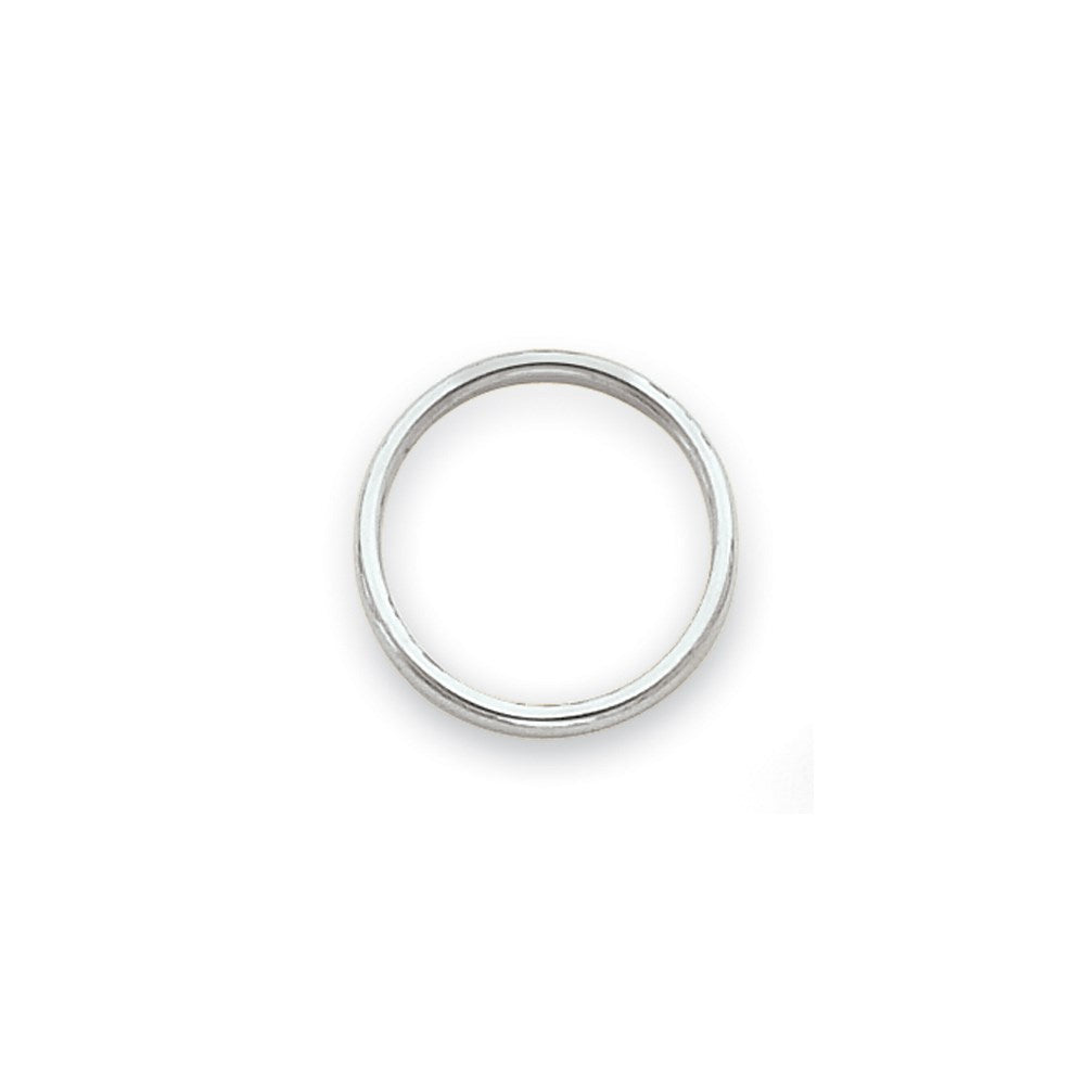 14k White Gold Polished 2mm Band