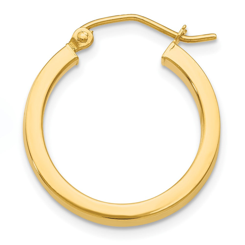 Single 14k 2x3mm Square Tube Hoop Earring