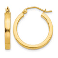 14k 2x3mm Square Tube Hoops