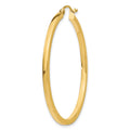 Single 14k 2mm Square Tube Hoop Earring