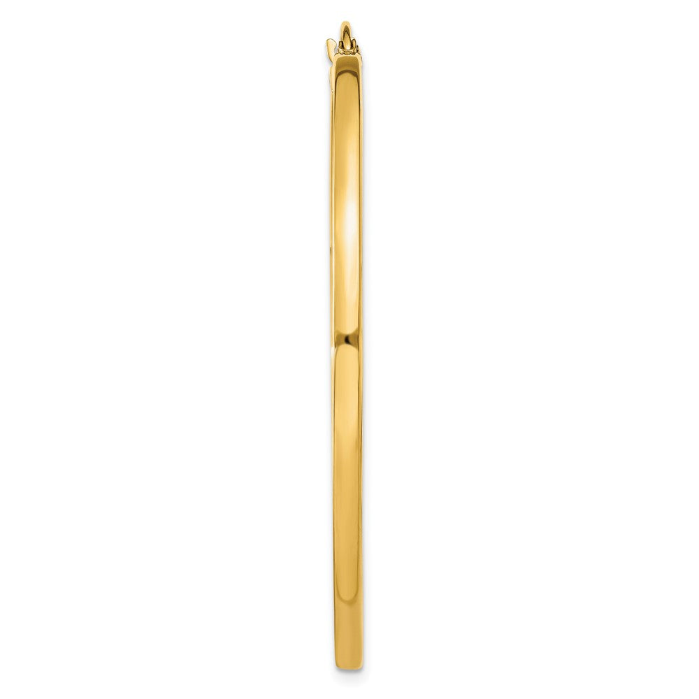 Single 14k 2mm Square Tube Hoop Earring