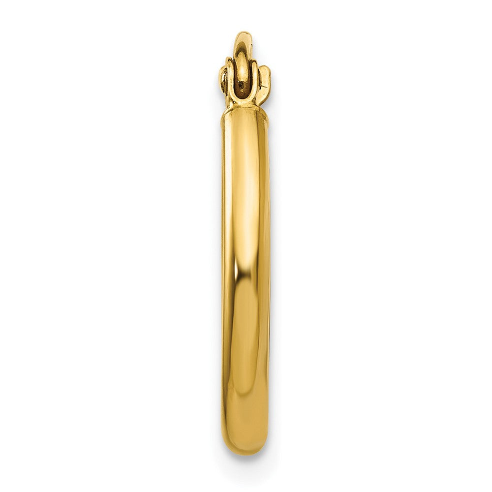 Single 14k Polished 2x17.5mm Tube Hoop Earring