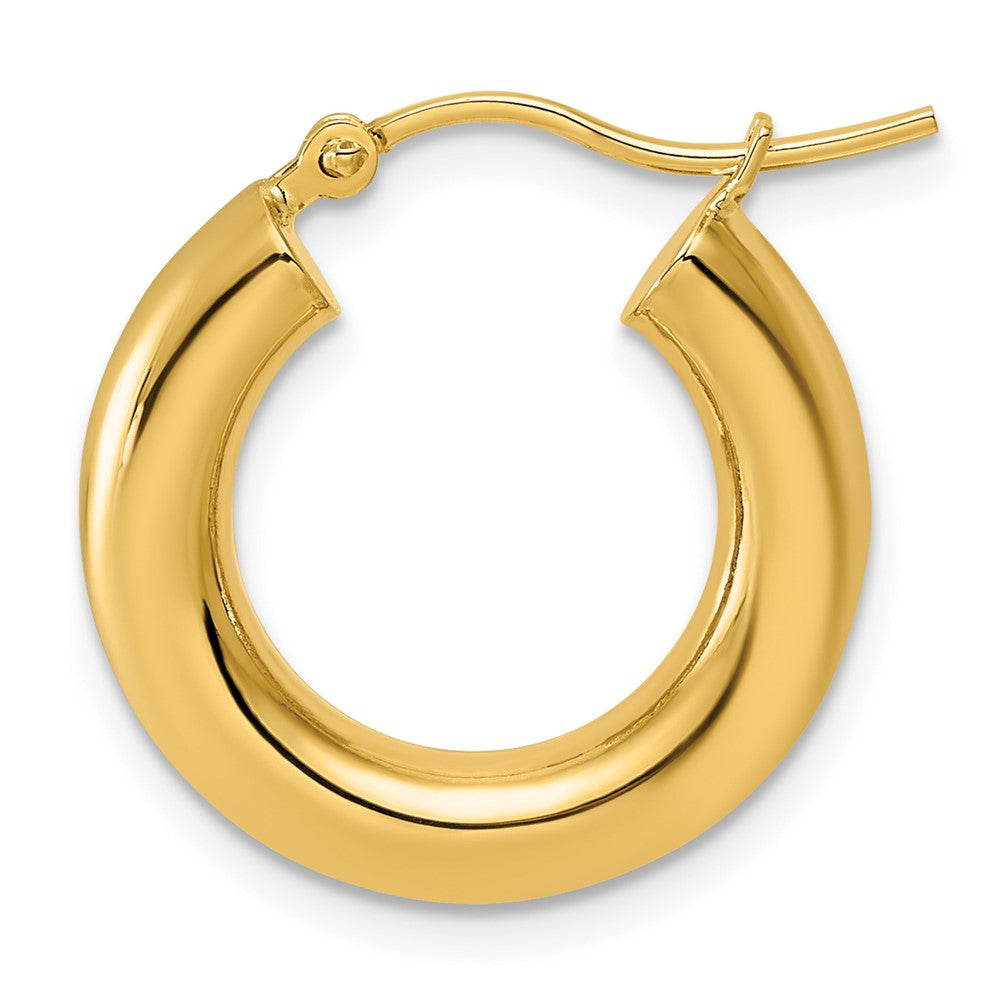Single 14k Polished 4mm Tube Hoop Earring