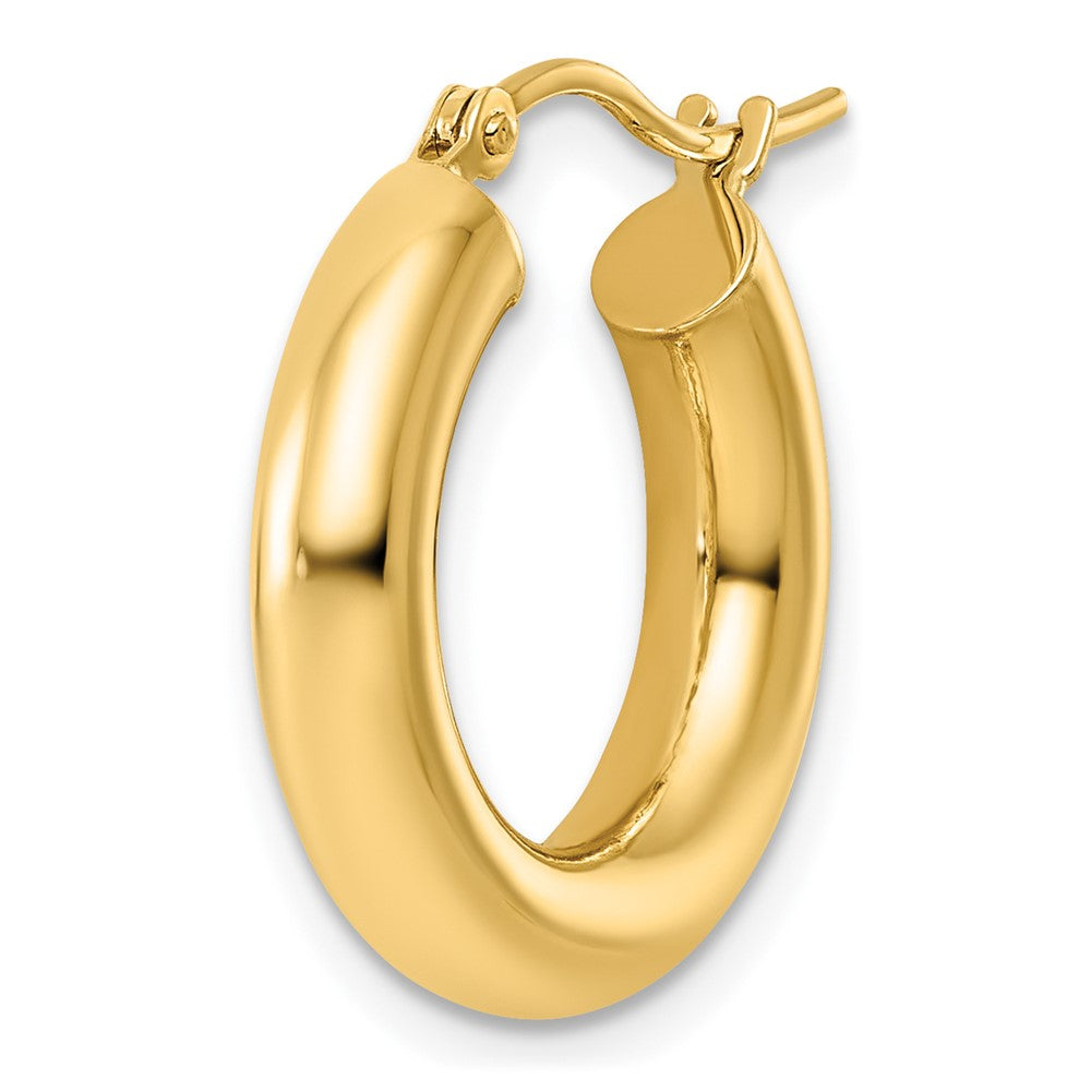 Single 14k Polished 4mm Tube Hoop Earring