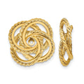 14k Polished & Twisted Fancy Earring Jackets