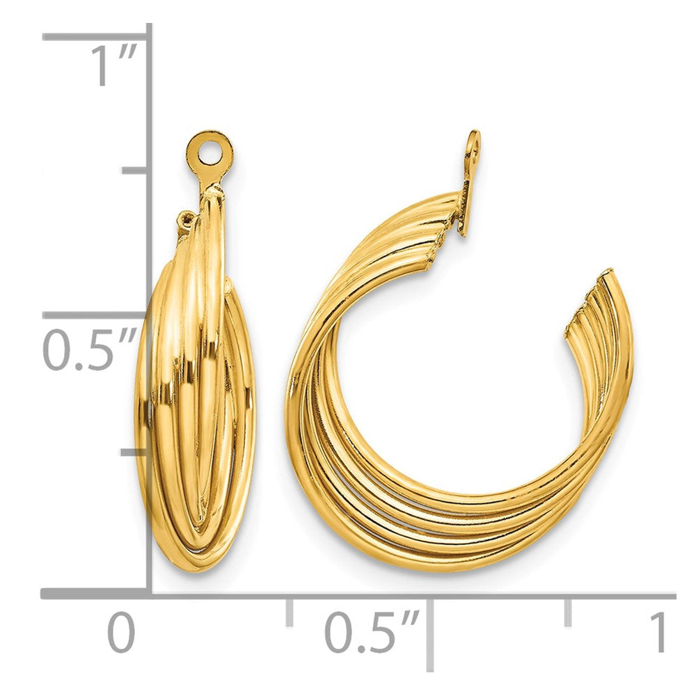 14k Polished Hoop Earring Jackets