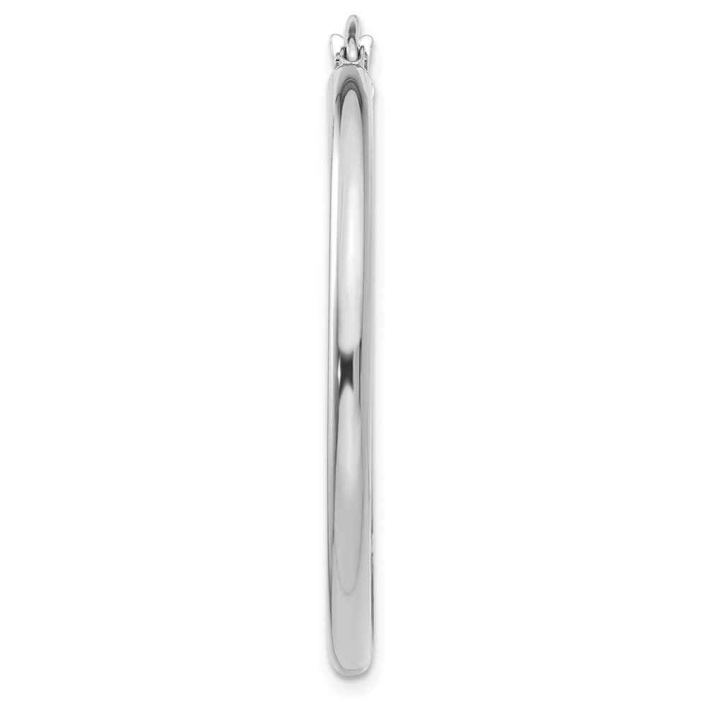 Single 14K White Gold Polished 2.5mm Tube Hoop Earring