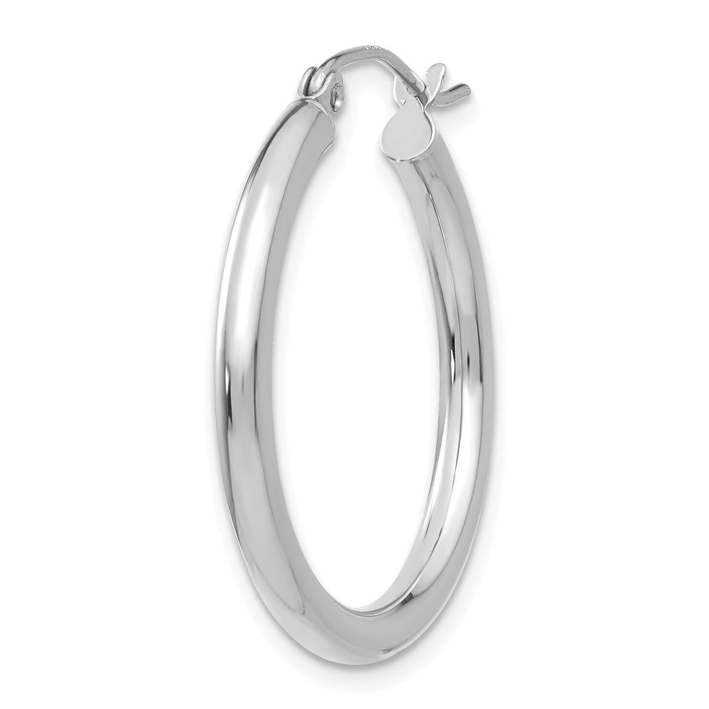 Single 14K White Gold Polished 2.5mm Tube Hoop Earring
