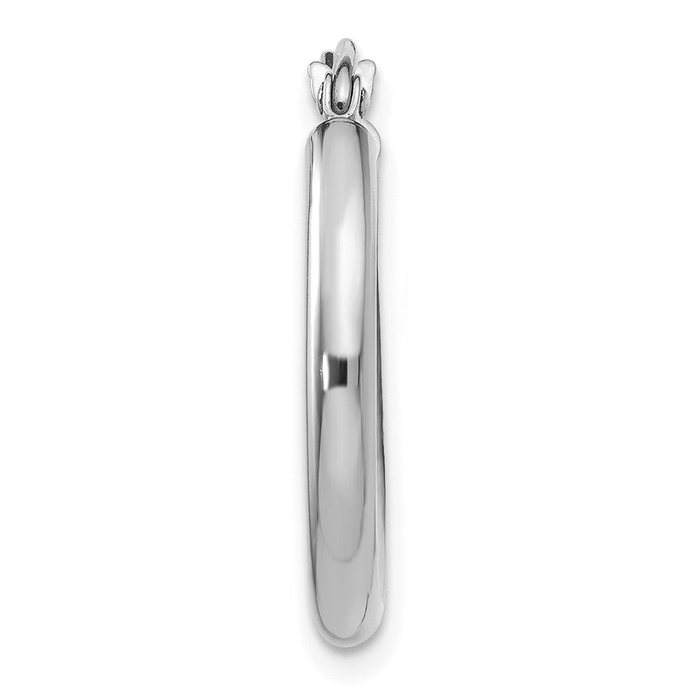 Single 14K White Gold Polished 2.5mm Tube Hoop Earring