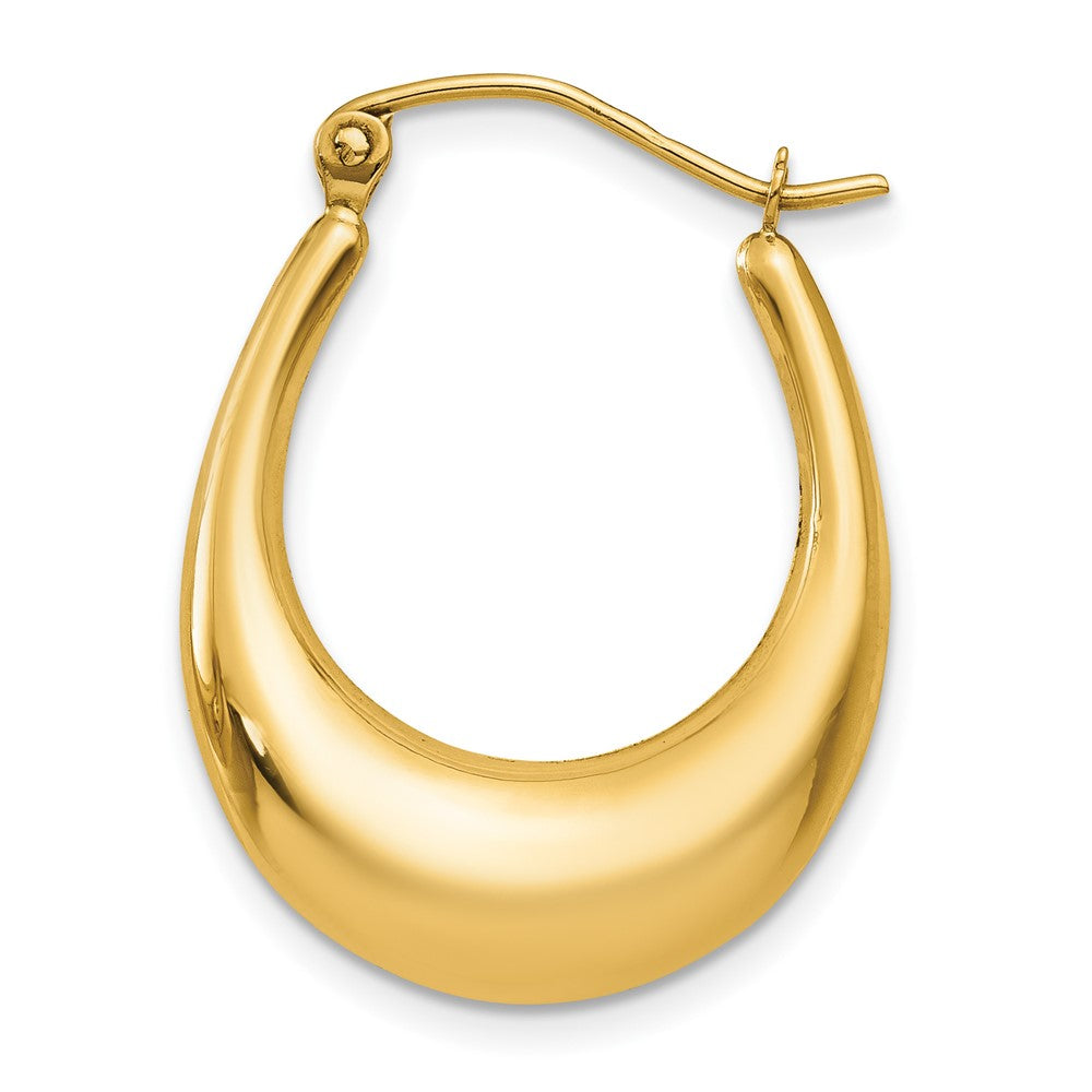 Single 14k Polished Hoop Earring